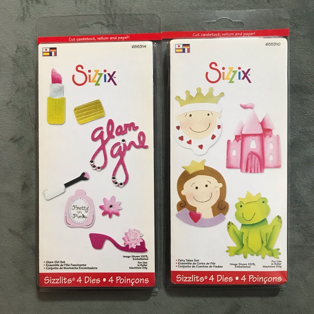 Sizzix girl theme sizzlits set (glam girl, fairy tales)